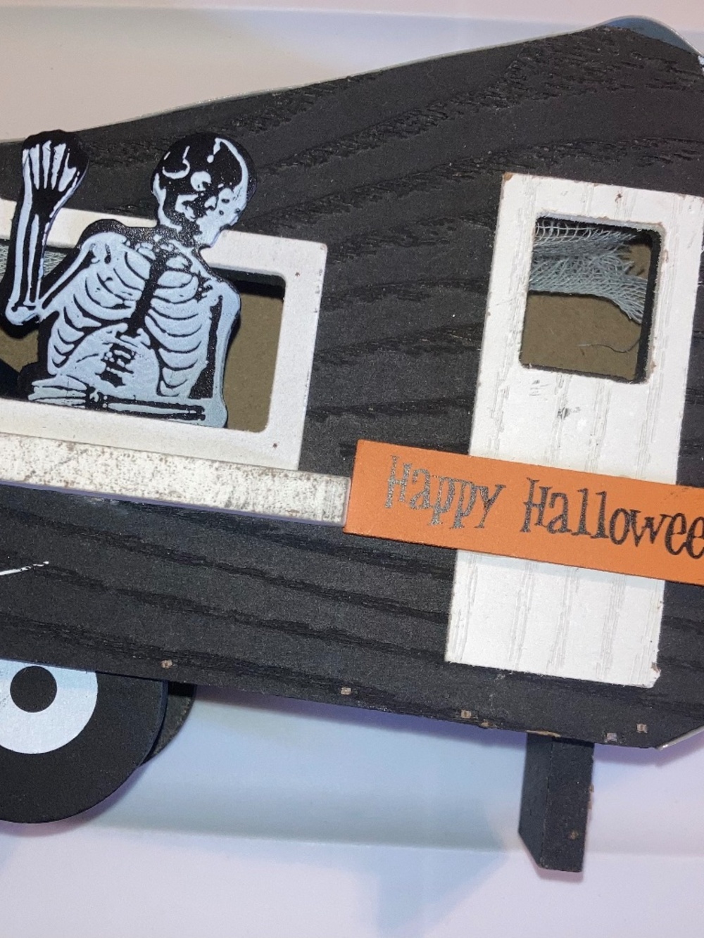 Happy Halloween Coffin Camper RV Decoration